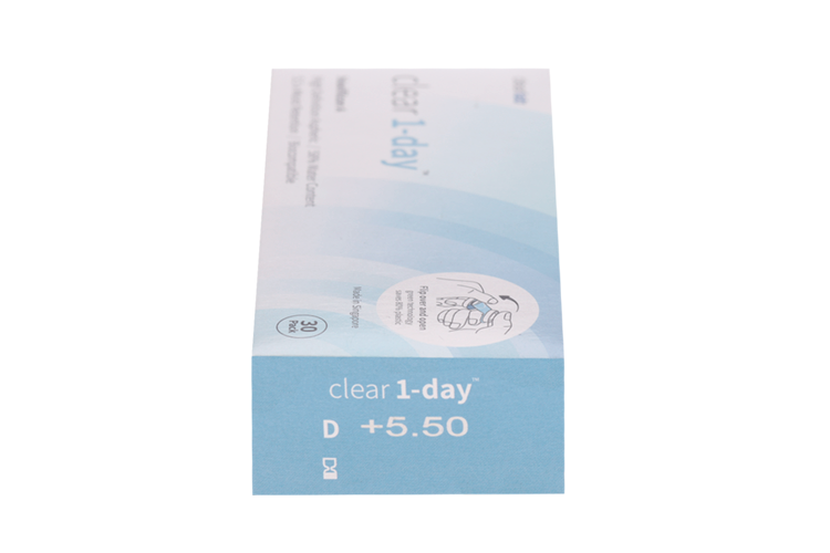 Линзы Clearlab Clear 1-day контактные R 8.8 (диоптрия +5,5), 30 шт