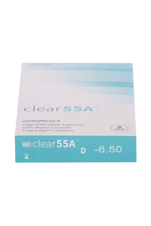 Линзы Clearlab Clear55 А контактные R 8.7 (диоптрия -6,5), 6 шт