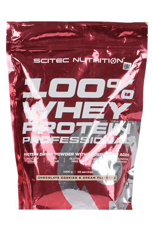 Протеин Scitec Nutrition 100% Whey Protein сывороточ шоколадное печенье/крем, 1 000 г