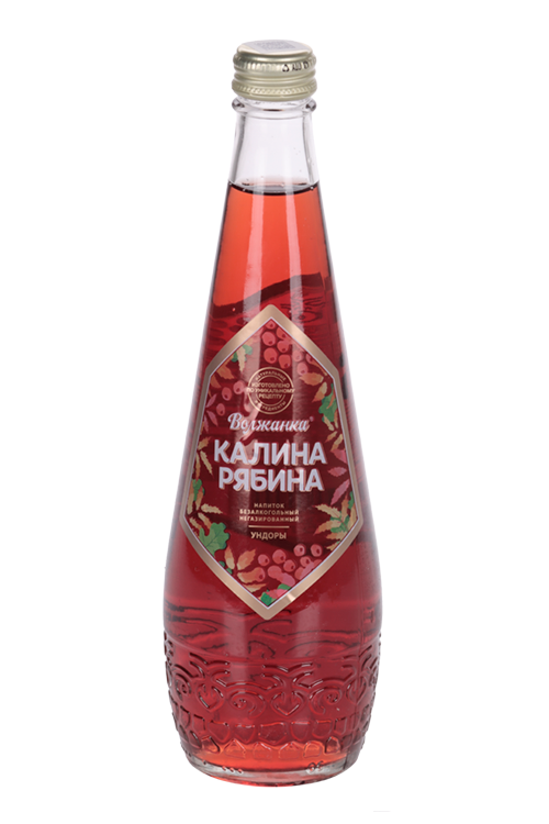 Напиток негазированный Калина-Рябина б/алкогол, 0,5 л, стекло