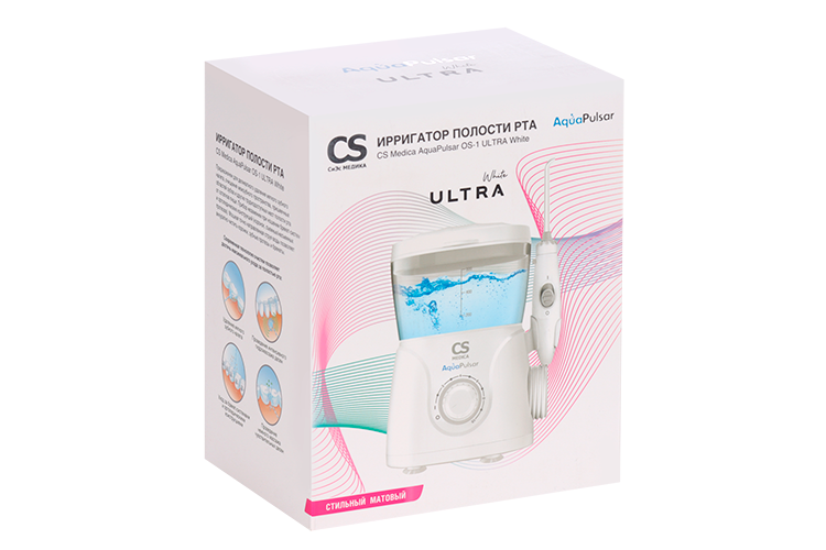 Ирригатор полости рта СиЭс Медика Аква Пульсар OS-1 ULTRA Whitet