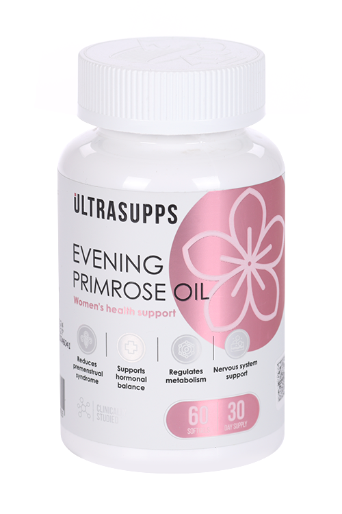 Масло примулы вечерней ULTRASUPPS, 60 шт, капсулы