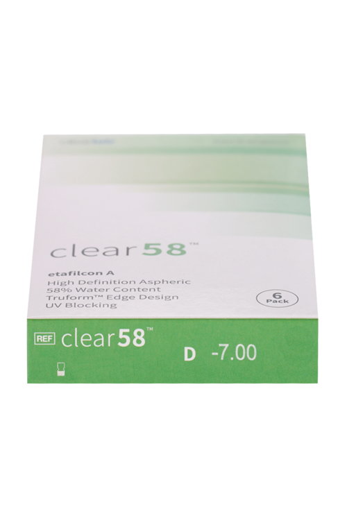 Линзы Clearlab Clear58 контактные R 8.3 (диоптрия -7,0), 6 шт