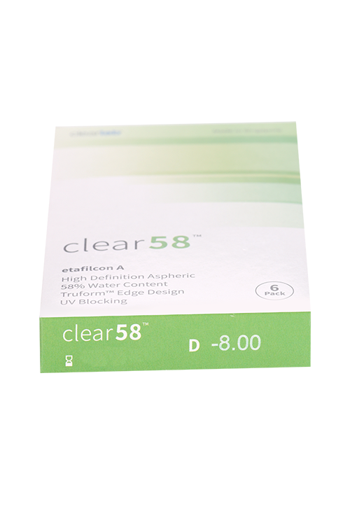 Линзы Clearlab Clear58 контактные R 8.3 (диоптрия -8,0), 6 шт