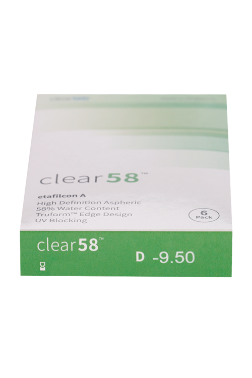Линзы Clearlab Clear58 контактные R 8.3 (диоптрия -9,5), 6 шт