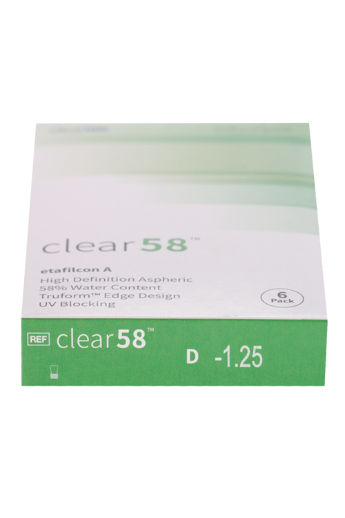 Линзы Clearlab Clear58 контактные R 8.7 (диоптрия -1,25), 6 шт