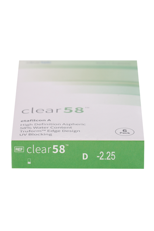 Линзы Clearlab Clear58 контактные R 8.7 (диоптрия -2,25), 6 шт