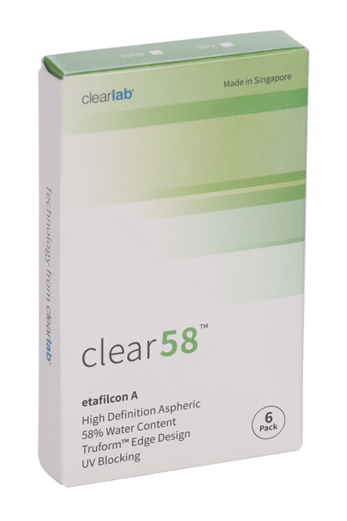 Линзы Clearlab Clear58 контактные R 8.7 (диоптрия -5,25), 6 шт