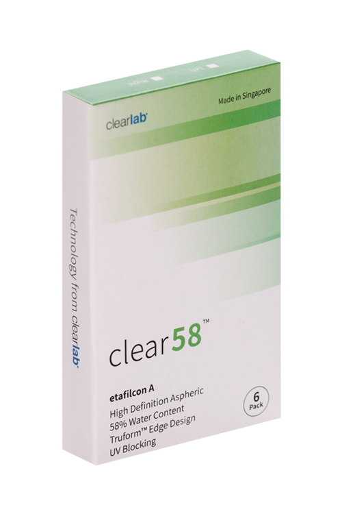 Линзы Clearlab Clear58 контактные R 8.3 (диоптрия -1,50), 6 шт