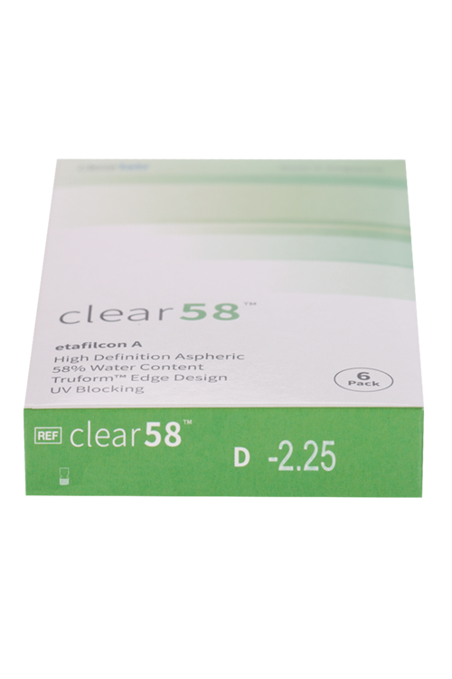 Линзы Clearlab Clear58 контактные R 8.3 (диоптрия -2,25), 6 шт