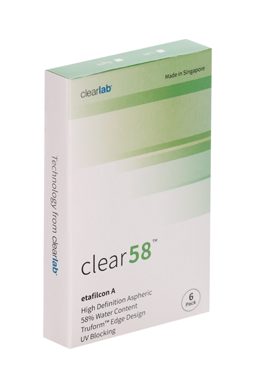 Линзы Clearlab Clear58 контактные R 8.7 (диоптрия +0,75), 6 шт