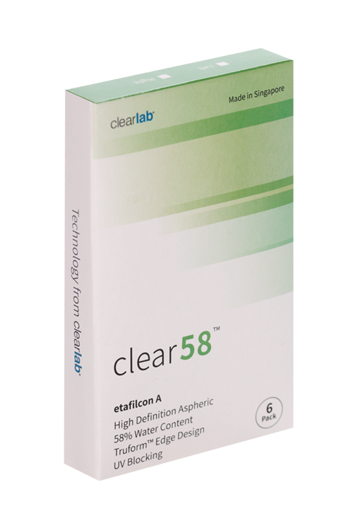 Линзы Clearlab Clear58 контактные R 8.7 (диоптрия +3,25), 6 шт