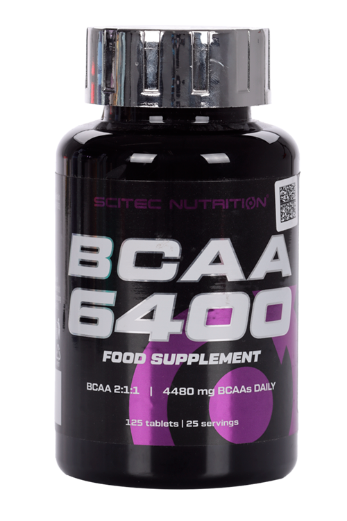 Аминокислоты BCAA 6400 Scitec Nutrition, 125 шт, таблетки