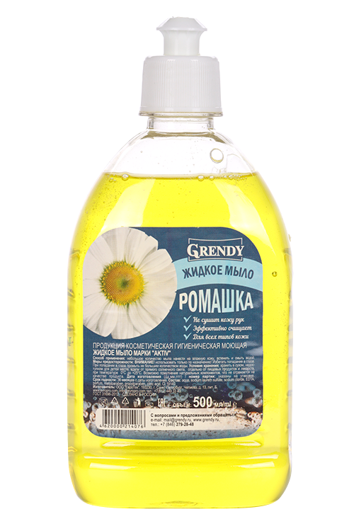Мыло жидкое Grendy Ромашка, 500 мл
