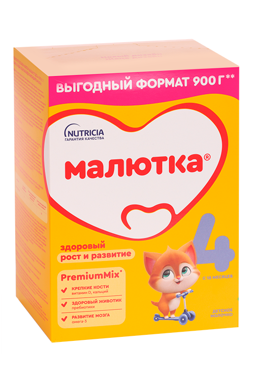 Смесь Малютка 4 (с 18 мес), 900 г