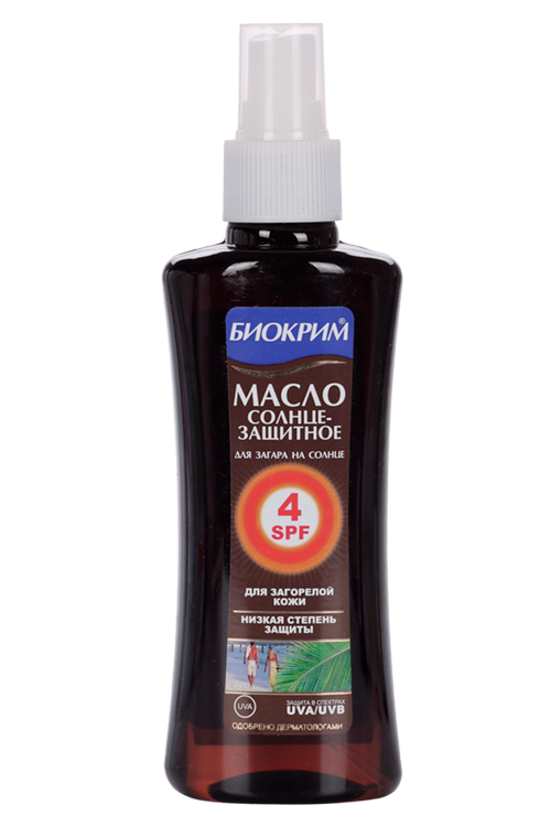 Масло Биокрим солнцезащитное SPF4, 150 мл