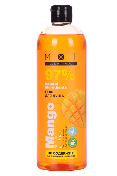Гель MIXIT Super Food д/душа с экстрактом манго, 750 мл