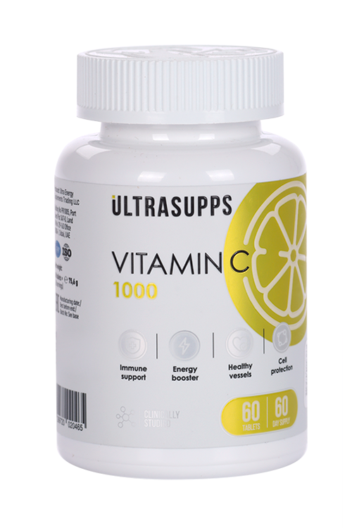 Витамин С ULTRASUPPS, 60 шт, таблетки