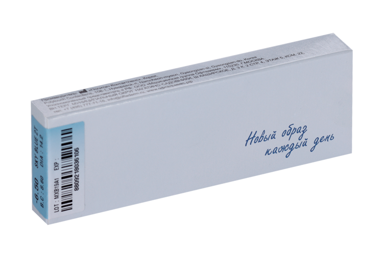 Линзы Офтальмикс Butterfly одноднев Sky/Sky Blue контактные R8.6 (диоптрия -6,5), 2 шт