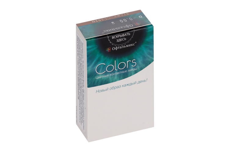 Линзы Офтальмикс Colors Brown контактные R 8.6 (диоптрия 0,00), 2 шт