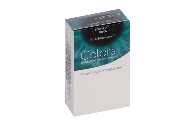 Линзы Офтальмикс Colors Cloud контактные R 8.6 (диоптрия 0,00), 2 шт