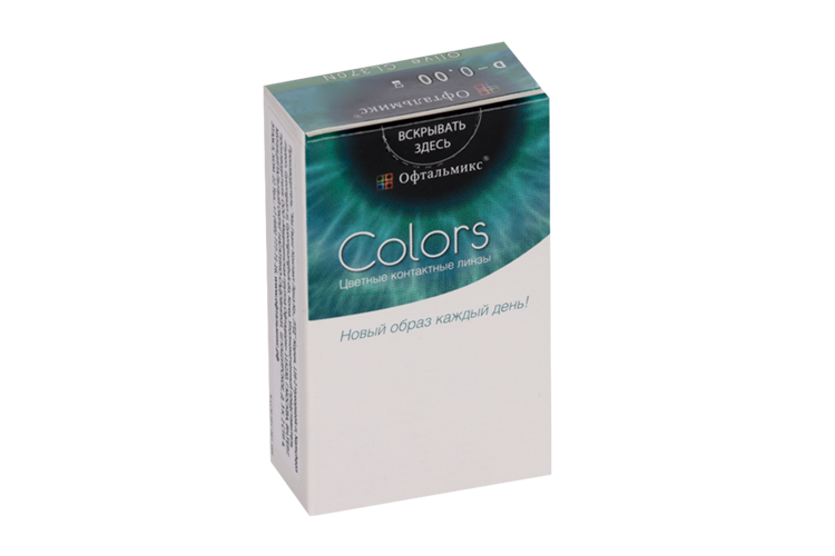Линзы Офтальмикс Colors Olive контактные R 8.6 (диоптрия 0,00), 2 шт