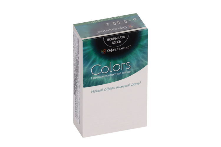 Линзы Офтальмикс Colors Hazel контактные R 8.6 (диоптрия -0,5), 2 шт