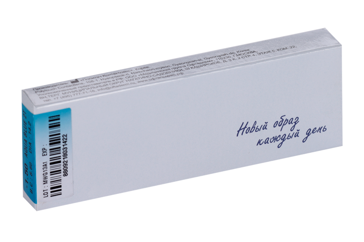 Линзы Офтальмикс Butterfly Aqua/Aqua Blue контакт одноднев R 8.6 (диоптрия -1,5), 2 шт