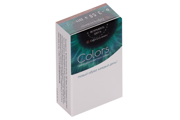 Линзы Офтальмикс Colors Hazel контактные R 8.6 (диоптрия -3,5), 2 шт, (8807200727032)