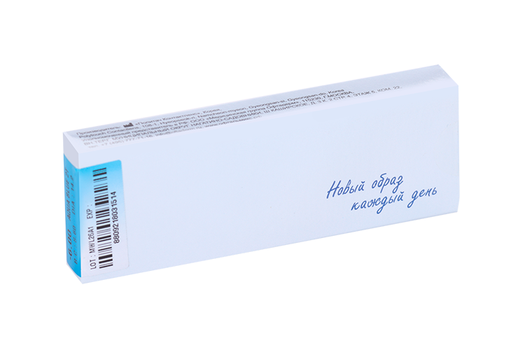 Линзы Офтальмикс Butterfly Aqua/Aqua Blue контакт одноднев R 8.6 (диоптрия -6,0), 2 шт