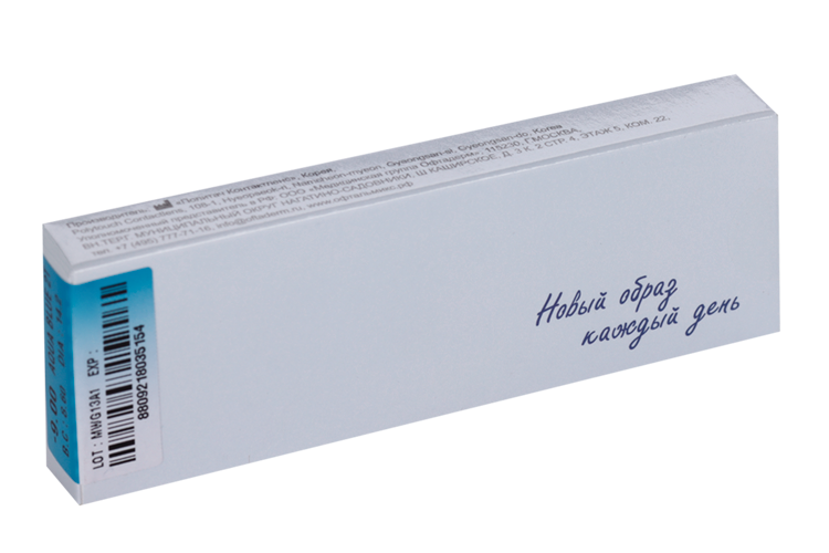 Линзы Офтальмикс Butterfly Aqua/Aqua Blue контакт одноднев R 8.6 (диоптрия -9,0), 2 шт