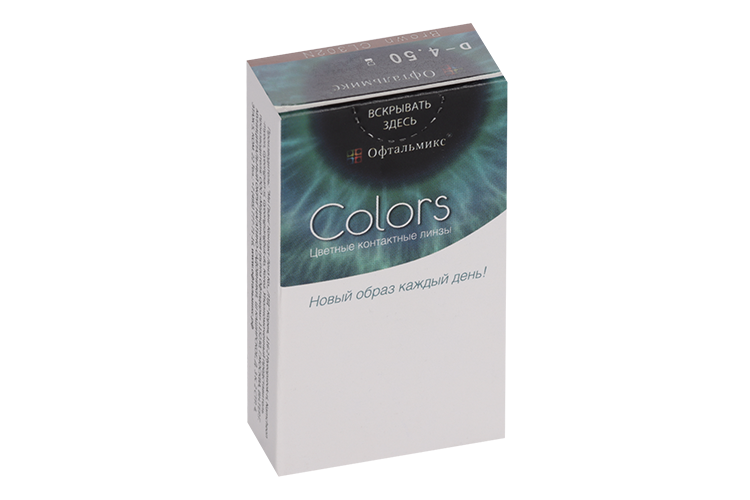 Линзы Офтальмикс Colors Brown контактные R 8.6 (диоптрия -4,5), 2 шт