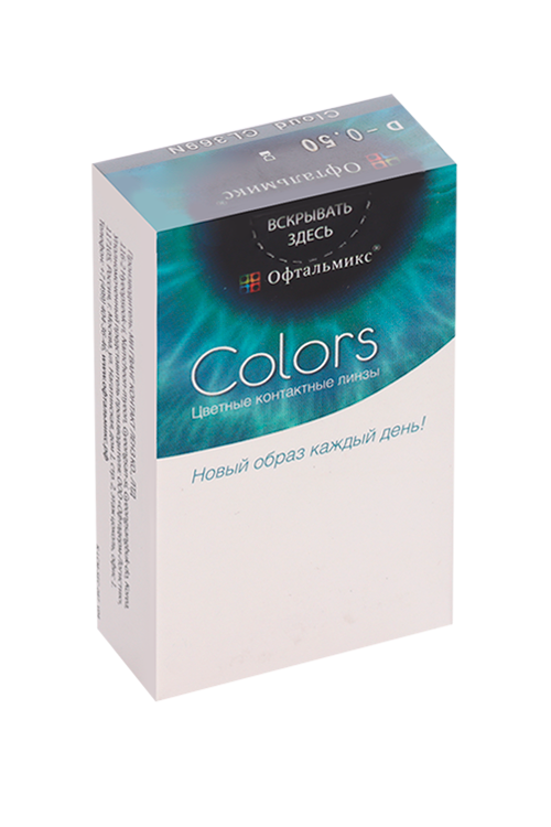 Линзы Офтальмикс Colors Cloud контактные R 8.6, 2 шт, (8807200602100)