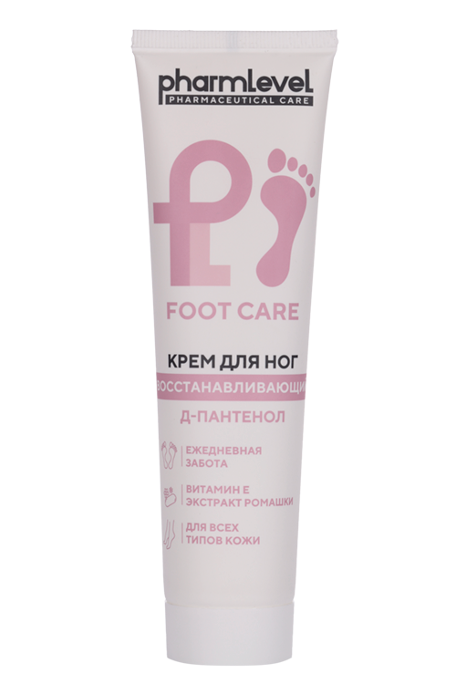 Крем Pharmlevel Foot Care Пантенол/Вит Е восстан, 100 мл