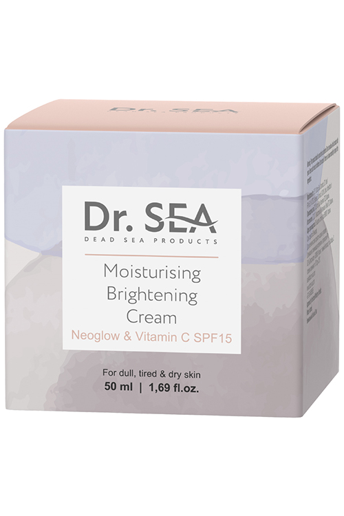 Крем для лица Dr. Sea увлажняющий с комплексом NEOGLOW и витамином С «Сияние кожи» SPF15, 50 мл