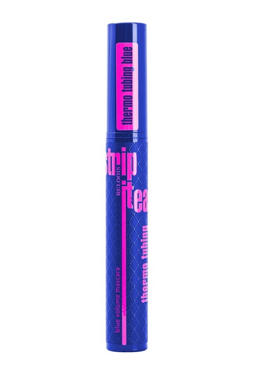 Тушь «Strip it Easy Thermo Tubing» RELOUIS  объемная СИНЯЯ 9 г