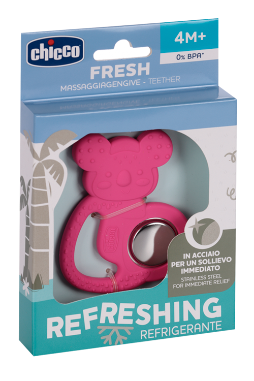 Игрушка Chicco Коала с зубным кольцом розовая (с 4 мес)
