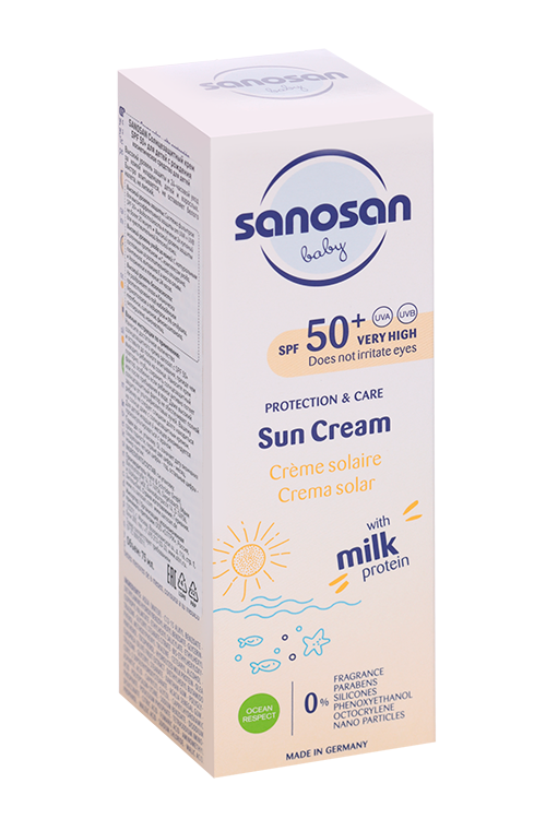 Крем Sanosan Солнцезащитный SPF 50+, 75 мл