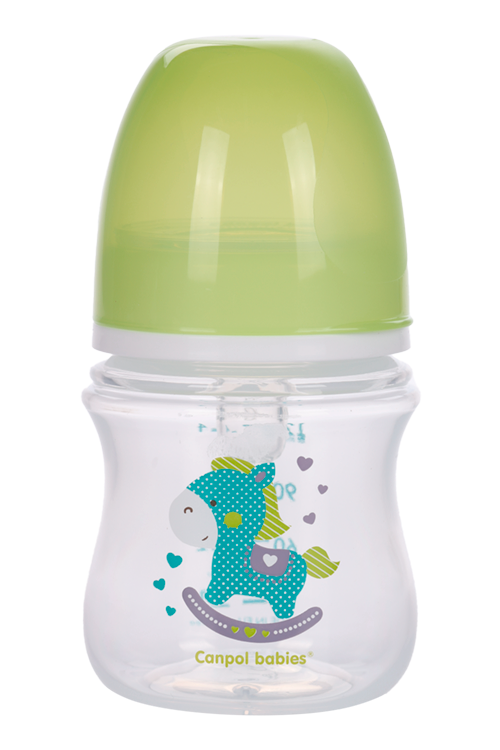 Бутылочка Canpol PP EasyStart Toys с шир горл антиколик зеленая (с 0 мес), 120 мл