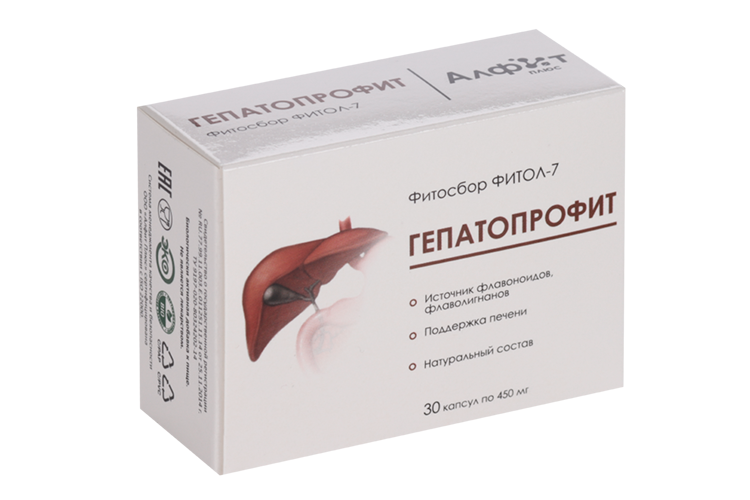 Фитол-7 Гепатопрофит, 450 мг, 30 шт, капсулы