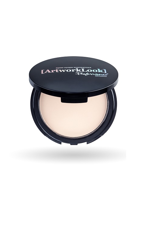Компактная крем-пудра «ArtworkLook» Professional  RELOUIS №3 песочная (без коробки) 10 г