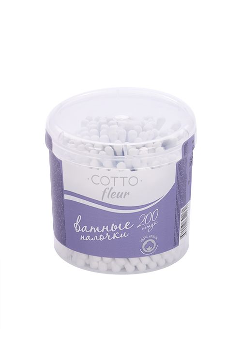 Ватные палочки Cotto Fleur classic, 200 шт, банка