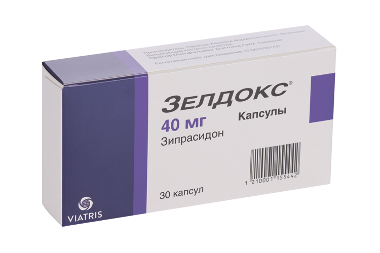 Зелдокс, 40 мг, 30 шт, капсулы