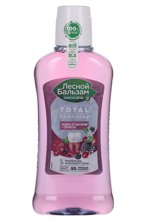 Ополаскиватель д/рта Лесной бальзам TOTAL Комплекс таежные ягоды, 400 мл