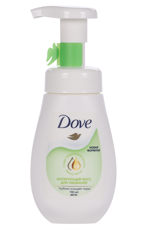 Мусс DOVE д/умывания матирующий, 160 мл
