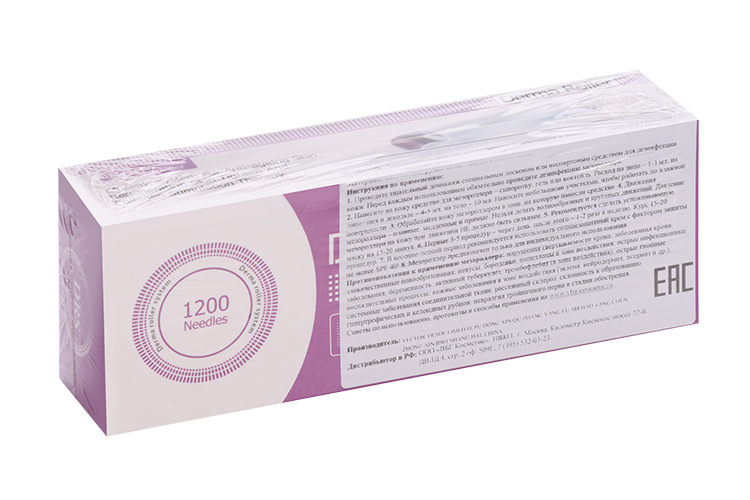 Мезороллер DRS 1200 игл длина 3.0 мм c титан напыл д/тела/лица д/роста волос