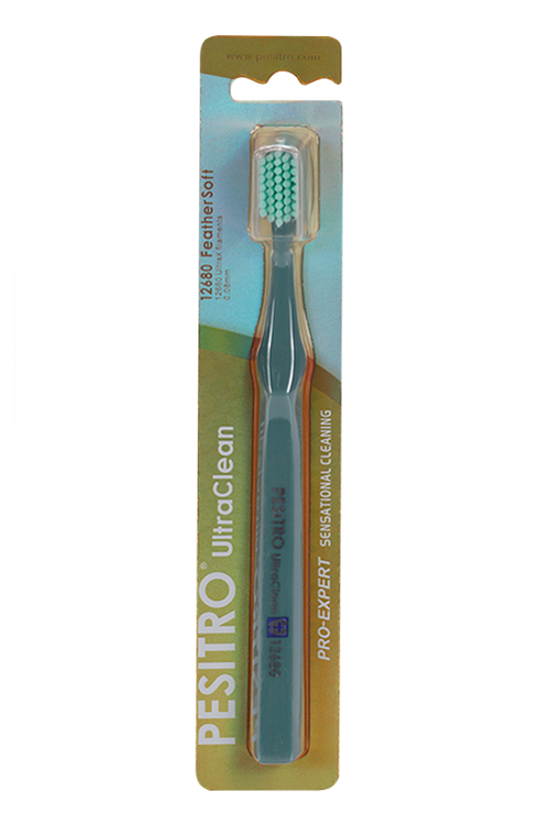 З/щетка PESITRO Ultra Clean Feather soft ультра мягкая 12680 серо-бирюз микс
