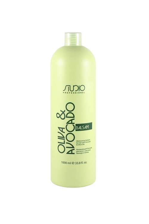 Бальзам для волос Kapous Studio Professional Olive & Avocado увлажняющий с маслами авокадо и оливы 1