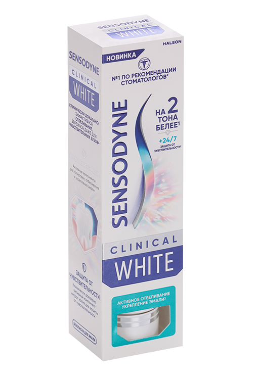 З/паста SENSODYNE Активное отбеливание укрепление эмали, 75 мл