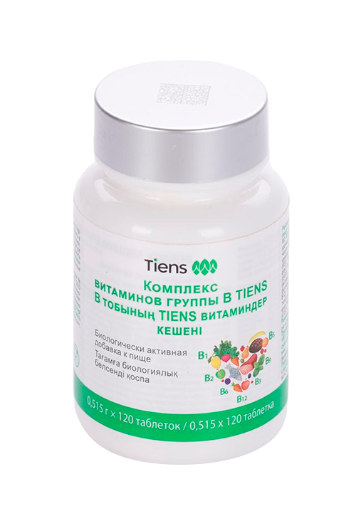 Комплекс витаминов группы В Tiens, 120 шт, таблетки